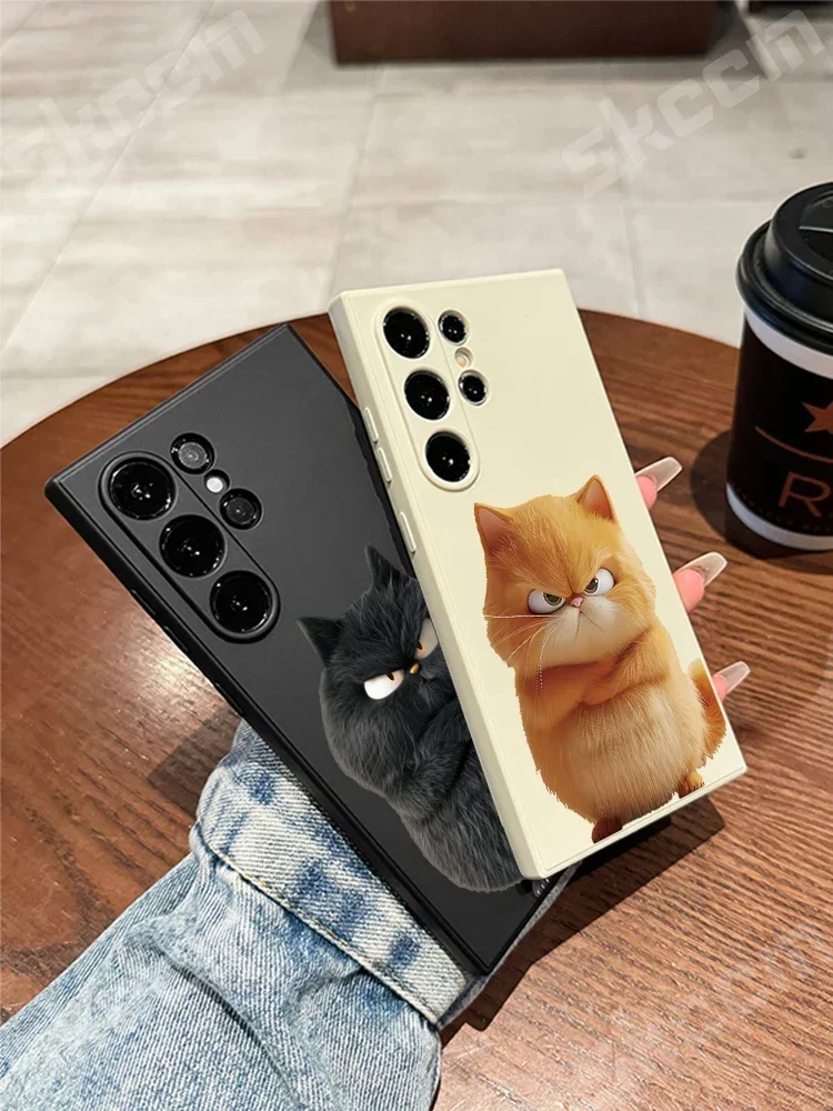 Adorable Cartoon Cat Soft Phone Case Cover
