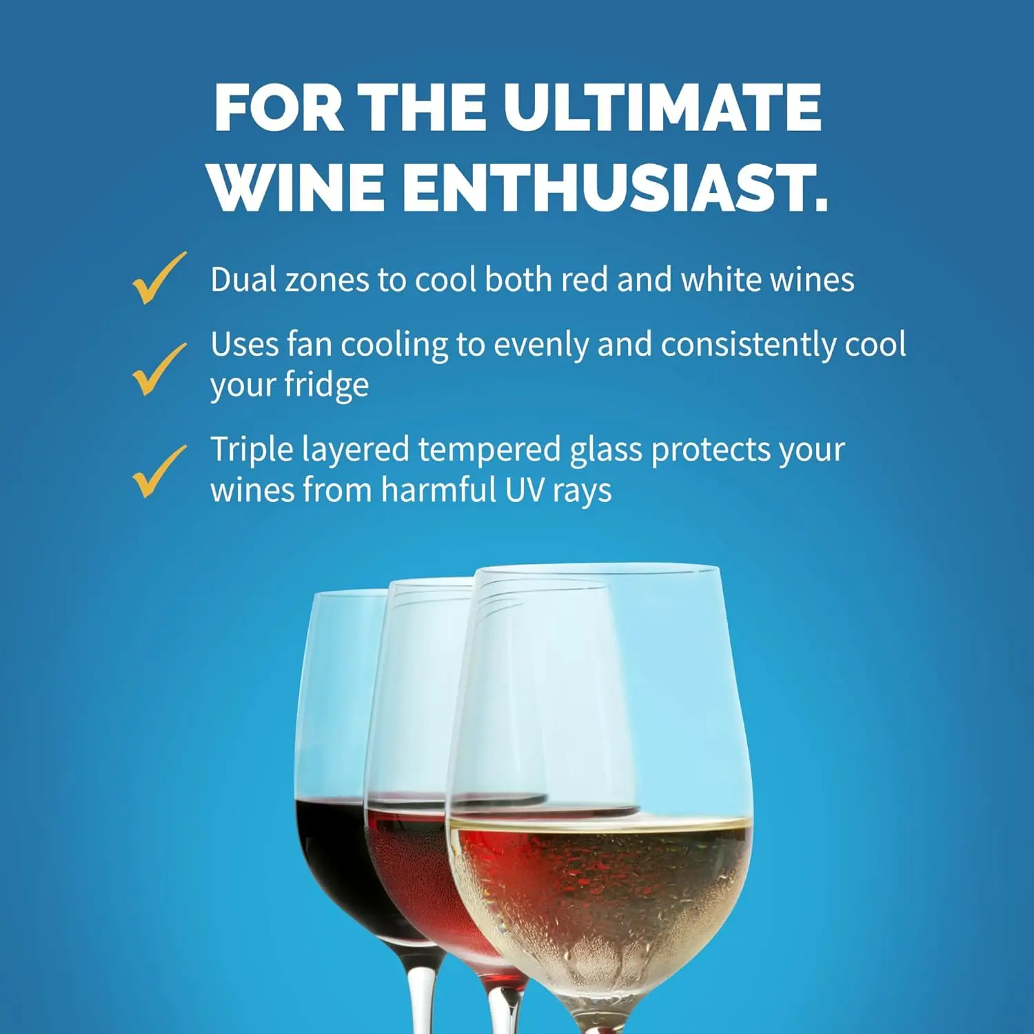 29 Bottle Dual Temperature Zone Wine Fridge, Quiet Operation Wine Cooler with Beech Wood Shelves 3
