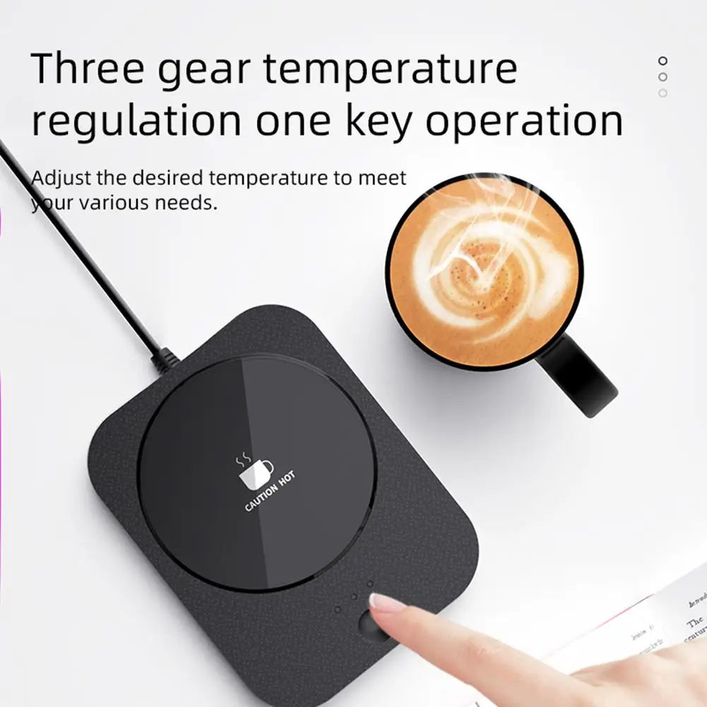 Mug Warmer Plate With 8h Auto Shut Off Coffee Mug Warmer For Desk With 3  Temperatures Adjustable Wireless Charging Cup Warmer - AliExpress