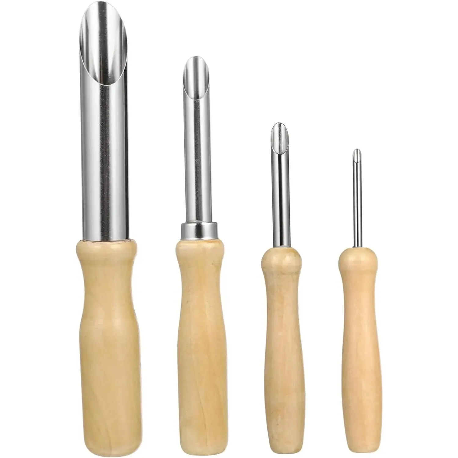 Essential Kit di attrezzi per ceramica in legno da 4 pezzi - Set di scultura, marcatura e taglio di precisione per modellare l'argilla e arte ceramica