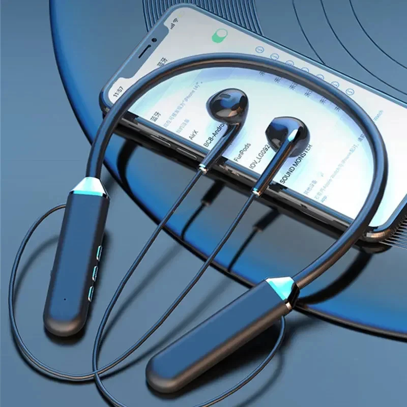 Wireless Waterproof Bluetooth Headphones Sports Neckband