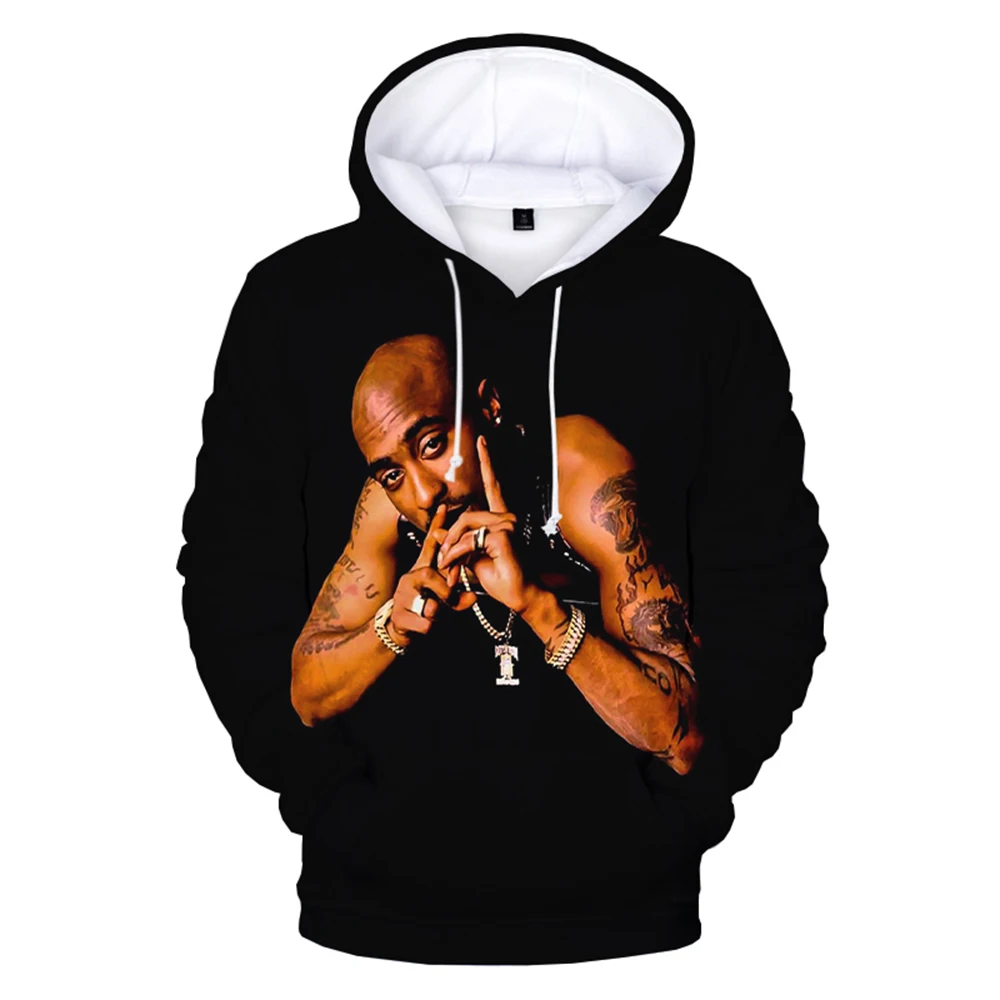 

2Pac Hoodies Rapper Tupac 3D Print Men Women Sweatshirt Hoodie Fashion Casual Pullover Hip Hop Streetwear Oversized Hoodies
