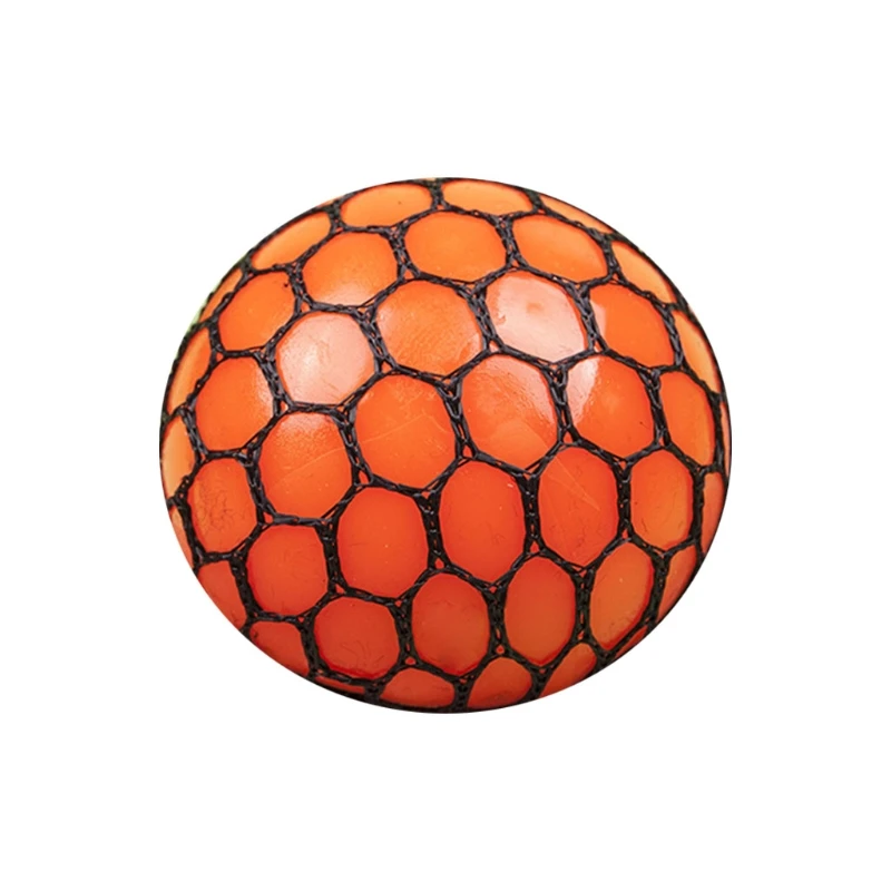 Squeeze Ball for Kids Adults Interactive Playsets Kits Squishy Mesh Ball Toy Anxiety Relief Ball Toy 2inch Grape Ball 3