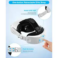 TRANSNOVO Adjustable Head Strap Compatible with Oculus Quest 2 and Meta Quest 2 Comfortable and Ergonomic VR Accessory for Enha - Image 2