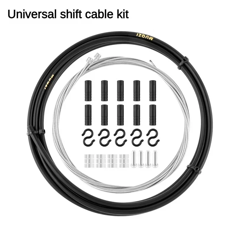 Kit 13 Cavi Freno E Cambio Per Bici: Set Universale Da 2,5m Per Mountain Bike, Strada E BMX Con Guaine E Accessori In Acciaio - 3