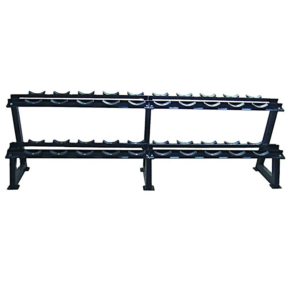 

Commercial Gym 2 Layer Equipment 10 Pairs Dumbbell Rack