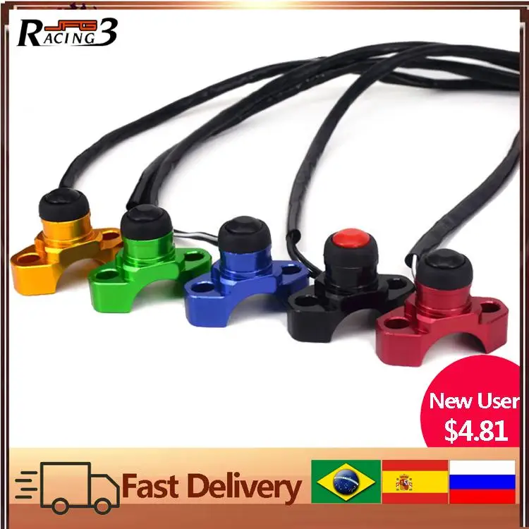 Универсальная кнопка переключения двигателя CNC для KTM HONDA KAWASAKI SUZUKI YAMAHA CBR CRF KX EXC Dirt