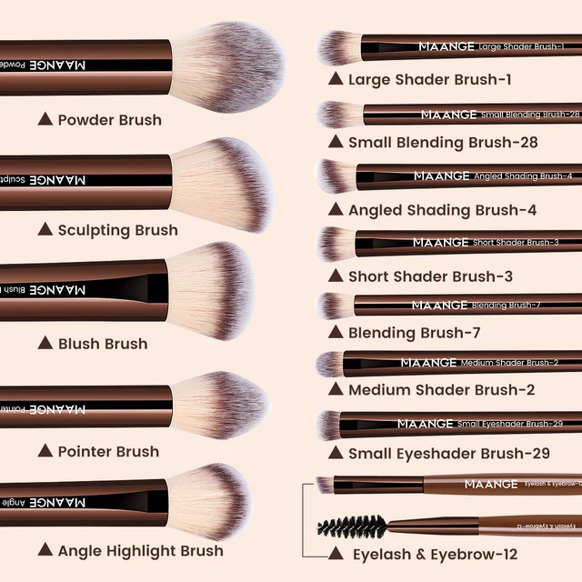 13pcs Makeup Brush Set Foundation Concealer Powder Eyeshadow Blush Brush Kabuki Blending Cosmetic Makeup Beauty Tool for Face 2