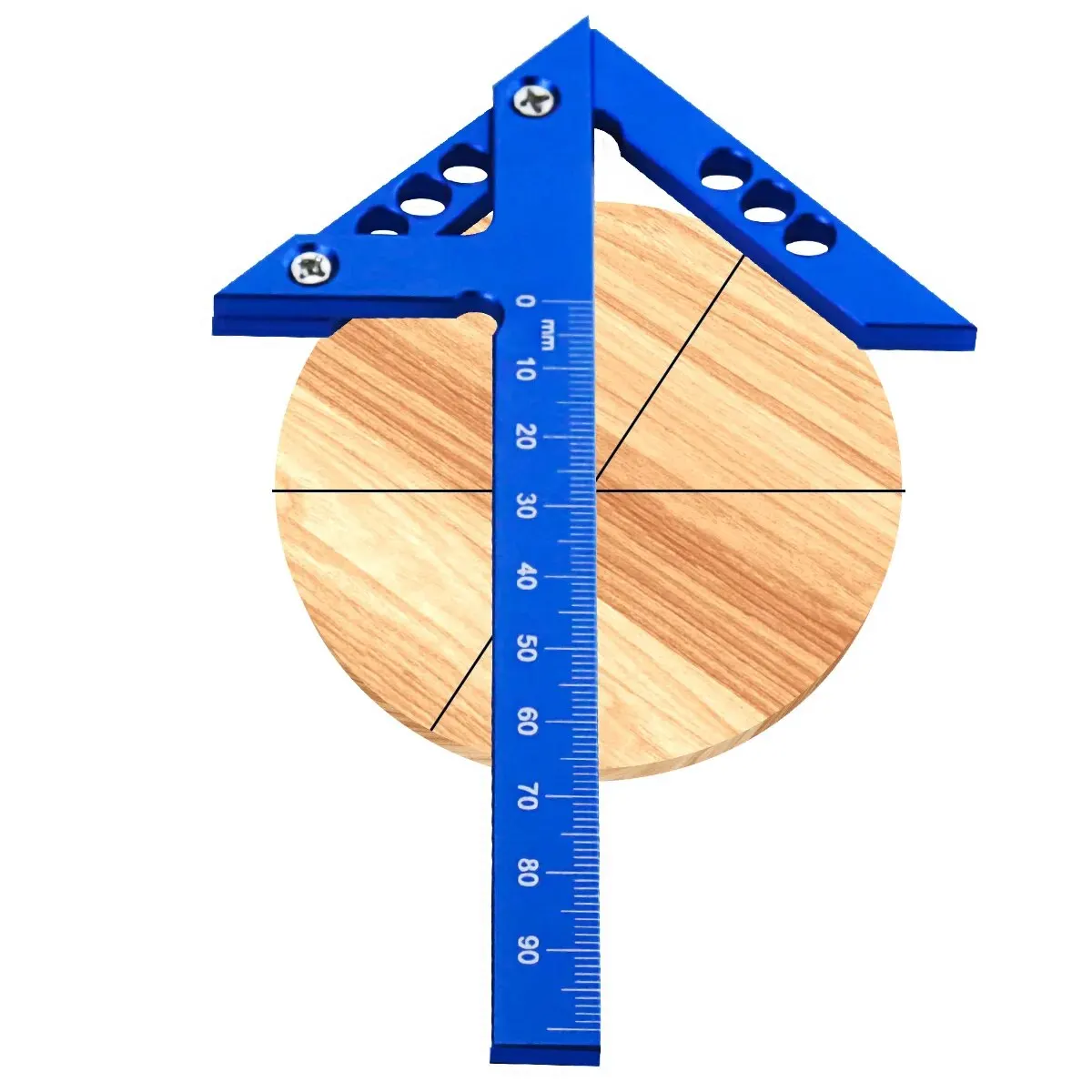 Aluminium Houtbewerking Center Scriber 45 Graden Hoek Lijn Caliber Liniaal Hout Meetwerk Scribe Tool