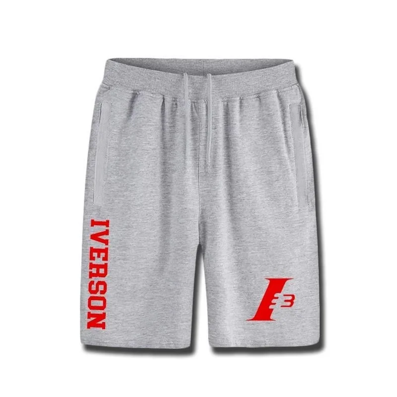 Basketball Star Iverson Fashion Printed Cotton Shorts Loose and Comfortable Sports New Luxury 2025 5
