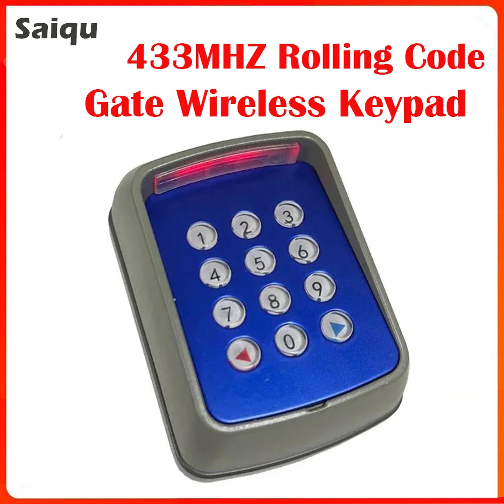 

433MHZ Rolling Code Keypad for Entry Gate Wireless Numeric Keypad for doors keypad Door Access Control System Gate Opener