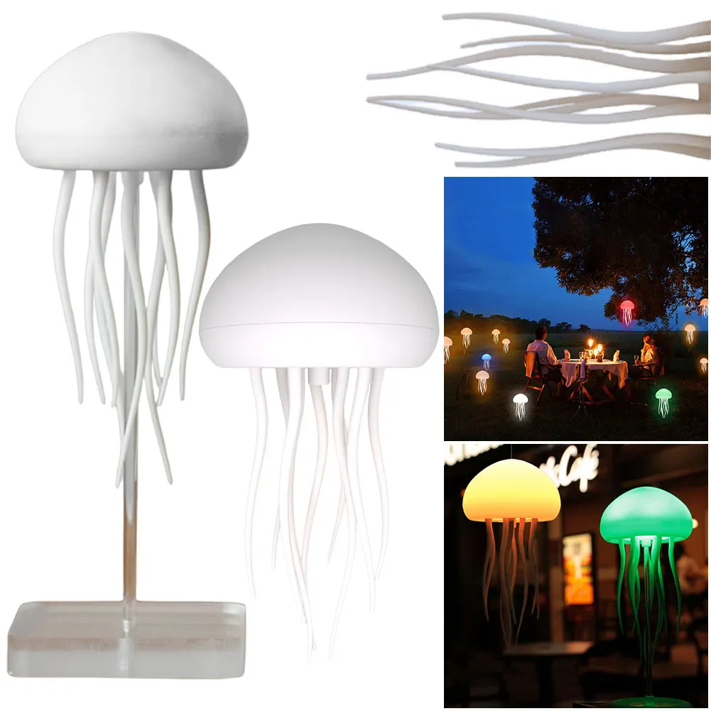 Bedroom Bedside Deformable Lamp Voice Control RGB Gradient LED Ambient Night Lamp Flexible Tentacles for Kids Bedroom Home Decor