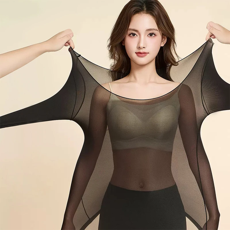 Women Thermal Underwear Set Winter Clothes Seamless Thick Layer Warm Lingerie 2 Pieces