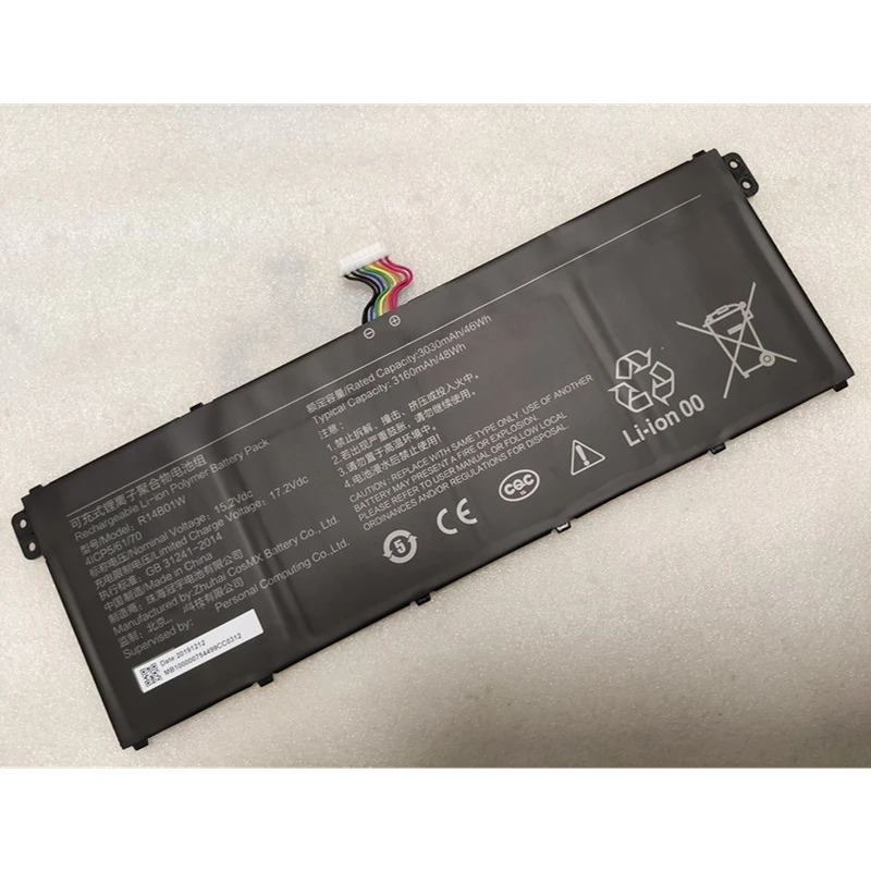 R14B01W R14BD1W bateria 48Wh dla Xiaomi MI RedmiBook 14 16.1 XMA1901-DG Cal XMA1901-AA XMA1901- AG BB XMA1901-DA w XMA2012-DJ