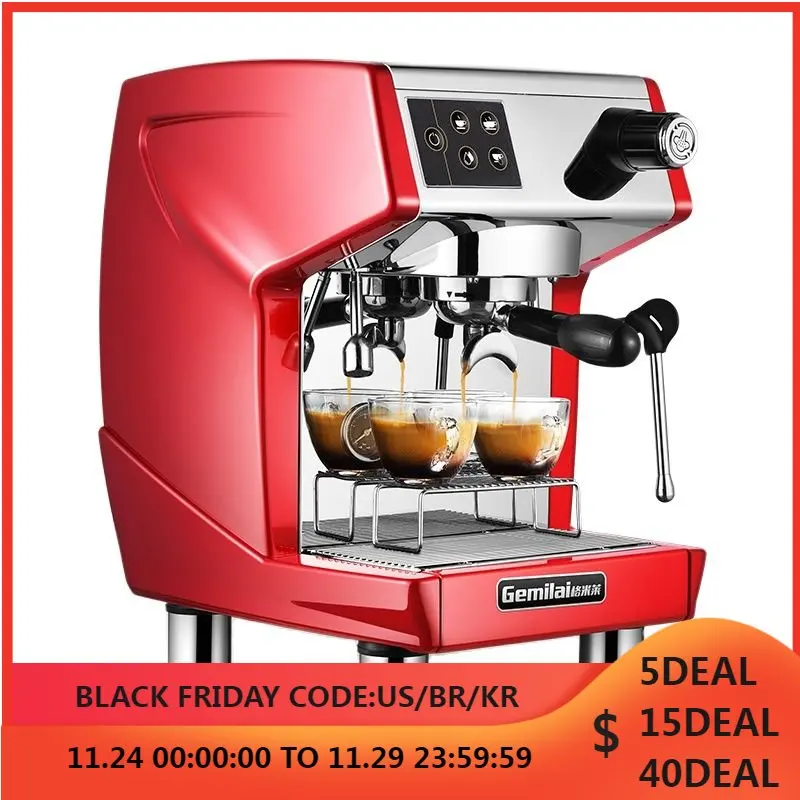 15bar Espresso Commercial Coffee Machine 220V Restaurant Hotel Coffee