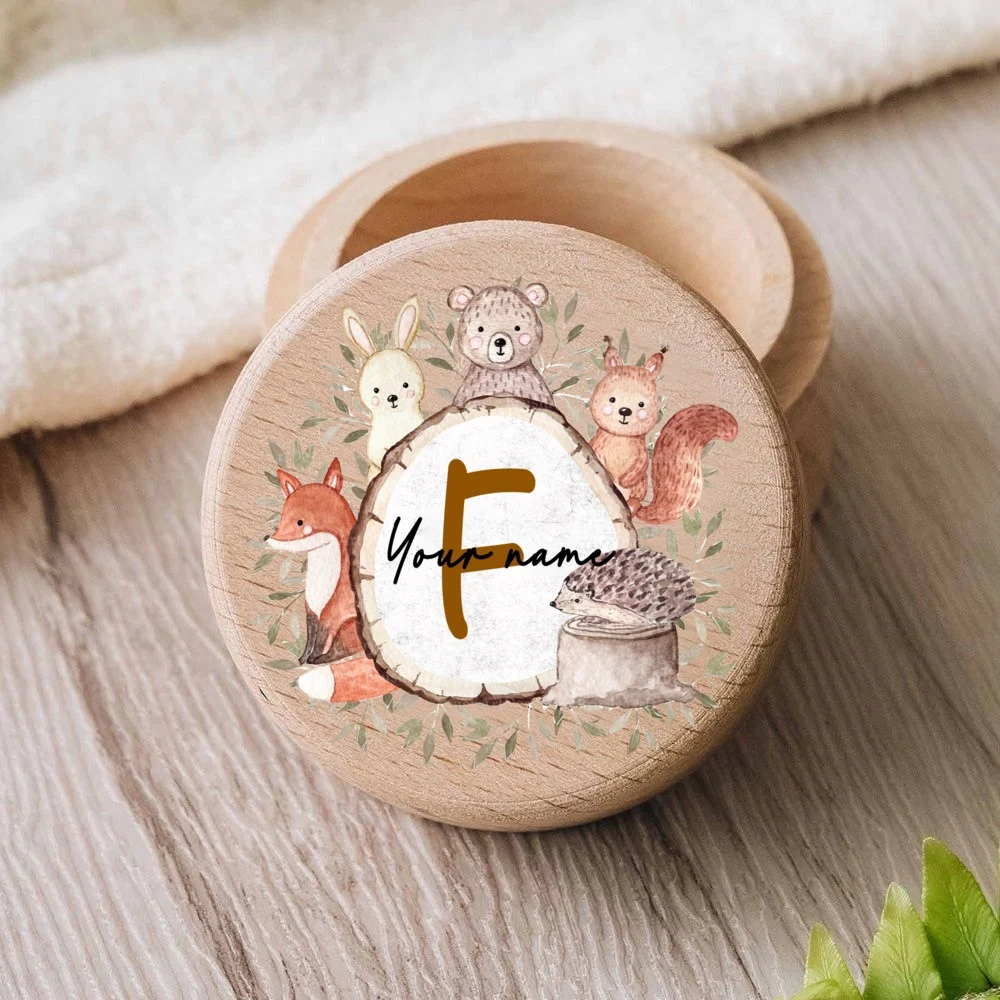 תיבת פיירי של שן ראשונה מותאמת אישית מתנות לתינוקות שמירת שן מתנת יומולדת לילדים אחסון שיניים חלב