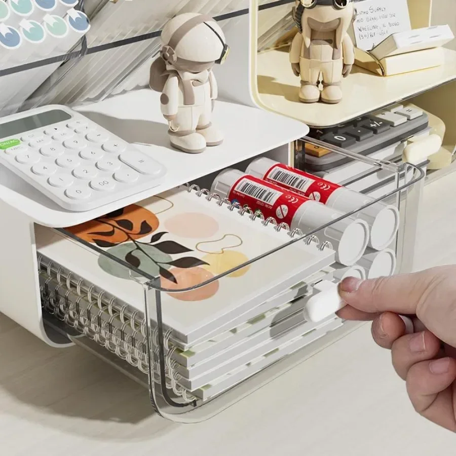 Storage box desk organizer storage organizer bag organizer coin holder pencil case Pencil holder students large capacity desktop stationery storage box office sundries storage shelf desk organizer