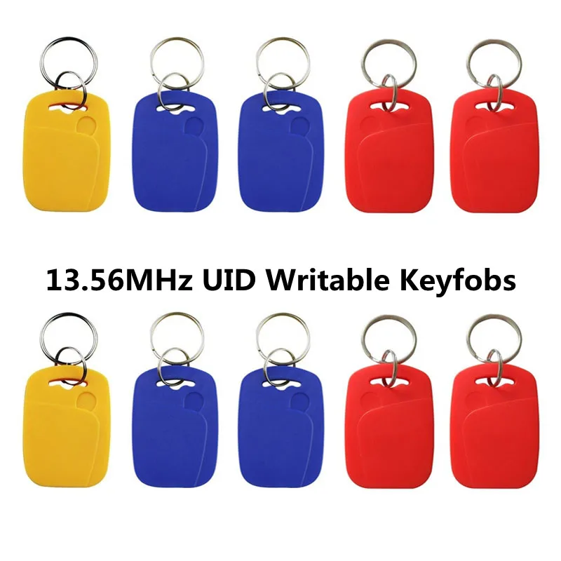 5/10Pcs 13.56Mhz Rfid Tag M1 NFC Key IC Card Uid Changeable Token Attendance Management Keychain ABS Waterproof Keyfobs Tags 5 10pcs 13 56mhz rfid tag m1 nfc key ic card uid changeable token attendance management keychain abs waterproof keyfobs tags