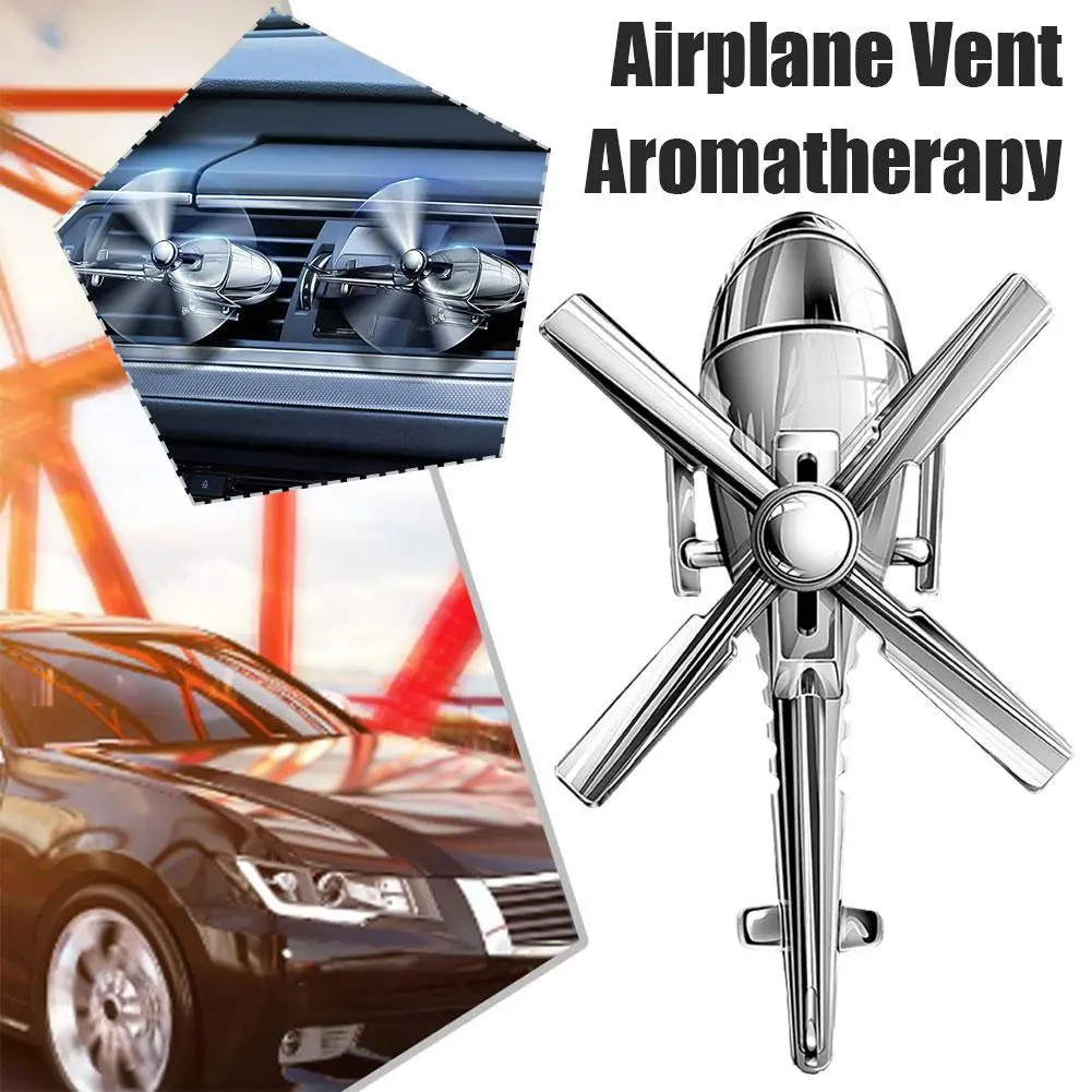 Car Air Freshener Helicopter Rotating Aromatherapy Purifie Odors Car Perfume Essential Oil Diffuser For Car Office Home Use