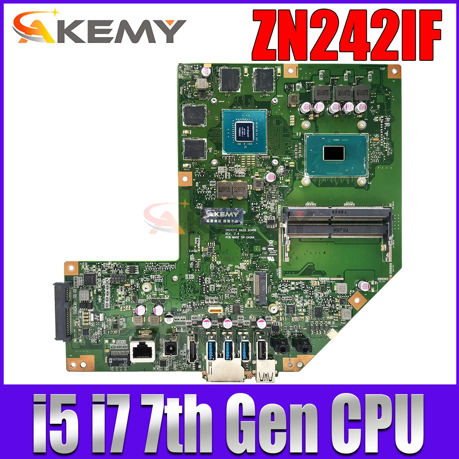 

ZN242IF с фотографическим процессором/i7-7700HQ GTX1050/4G GPU i5-7300HQ ZN242IF ZN242I материнская плата 100% протестирована ОК