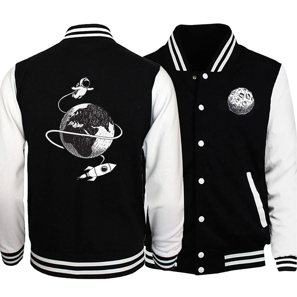 thumbnail image 1 of Ropa divertida de astronauta volando con globos como la luna para hombre, abrigos de gran tamaño de estilo hip hop, moda masculina, ropa masculina que combina con todo, jerséis, 1 of 5