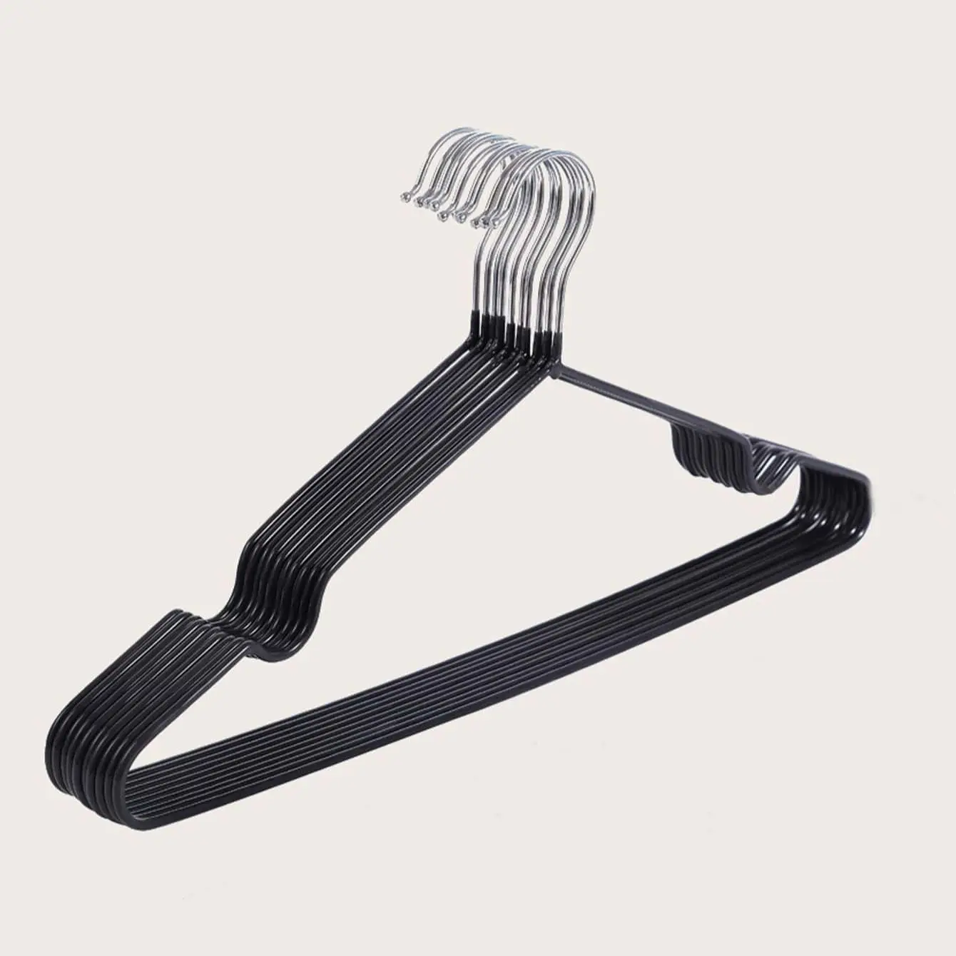 10/20pcs-Metal Anti Slip Clothes Hanger Anti Slip Clothes Hanger Adult Clothes Hanger Space Saving Wardrobe Organization