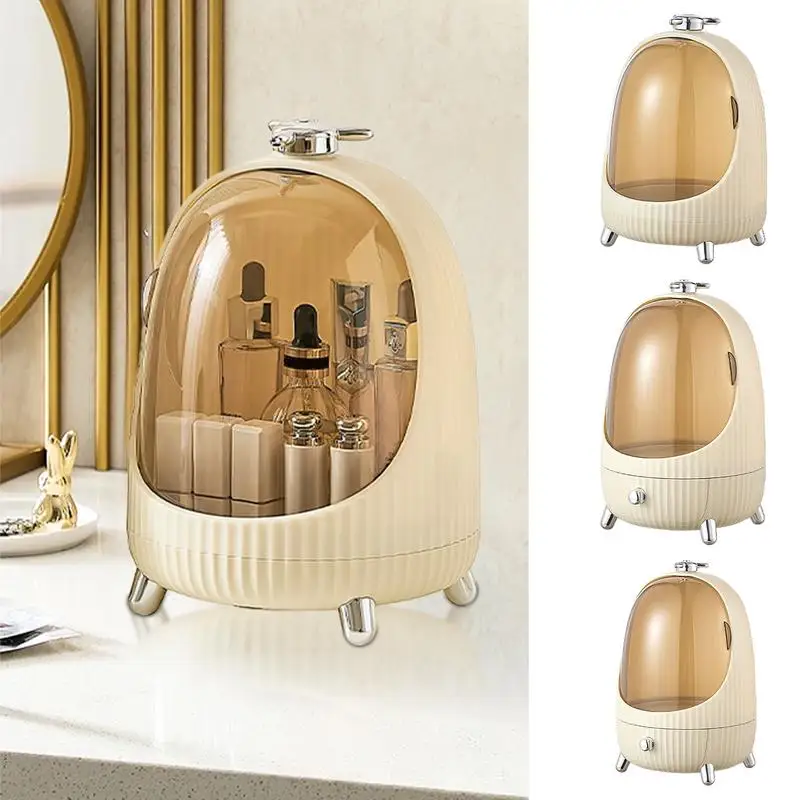 

Cosmetic Box Waterproof Dustproof Jewelry Makeup Organizer Display Case for Cosmetics Lipsticks Jewelry Nail Care Skincare