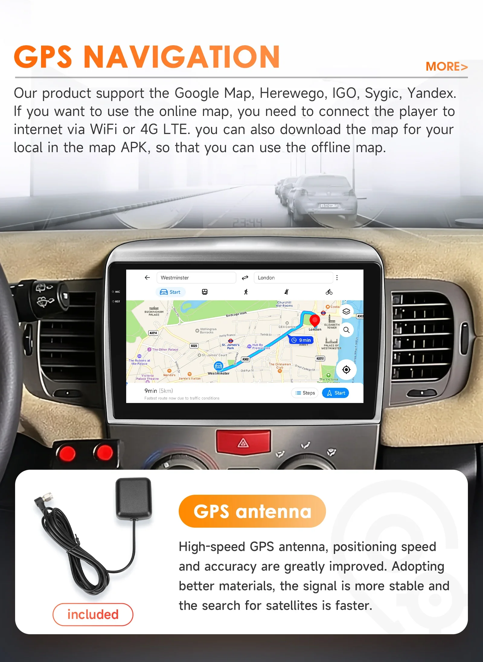 Hizpo Carplay 4G Android 14 8581 AI Systeme Auto Radio für Lancia Ypsilon 2006-2011 Multimedia Player GPS 2din Autoradio Video – Detail 35