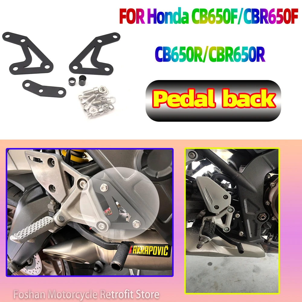 

For honda CBR 650R 650F CB 650F 650 R CB650R CBR650R CB650F CBR650F 2017 2018 2019 2020 2021 2022 2023 Pedal back Accessories