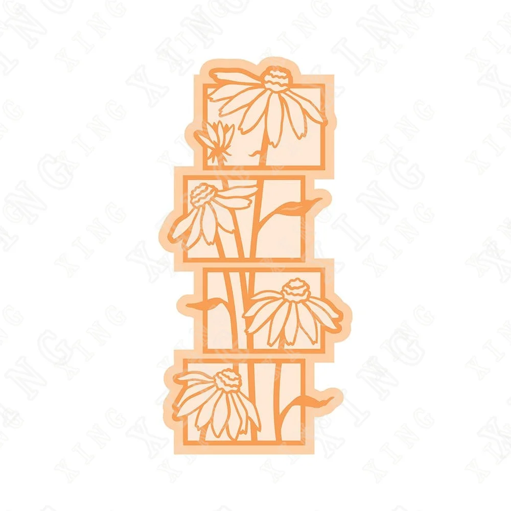 

2022 Coneflower Floral Metal Cutting Dies for Diy Scrapbooking Crafts Stencil Make Photo Album Template Handmade Decoration Mold