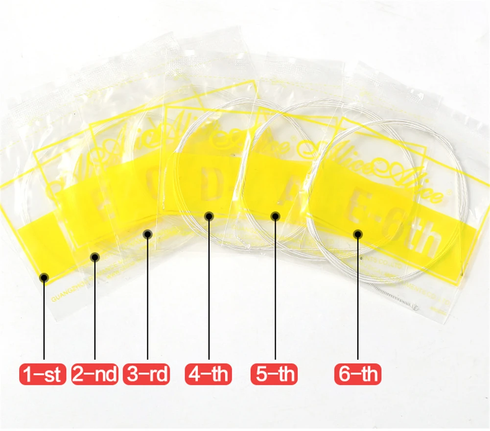 

Струны для классической гитары, из прозрачного нейлона с посеребрением, для электрогитары, A103