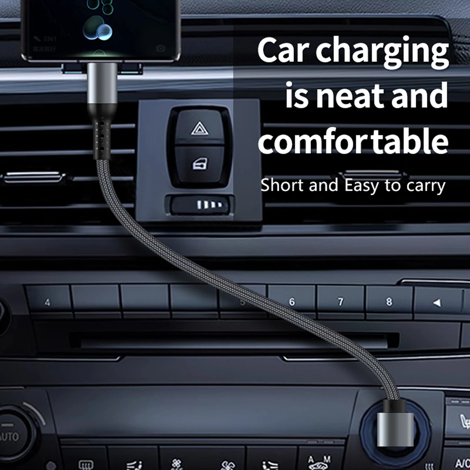 รูปสินค้า สายชาร์จ USB-C 90 องศา สำหรับ iPhone และ Samsung