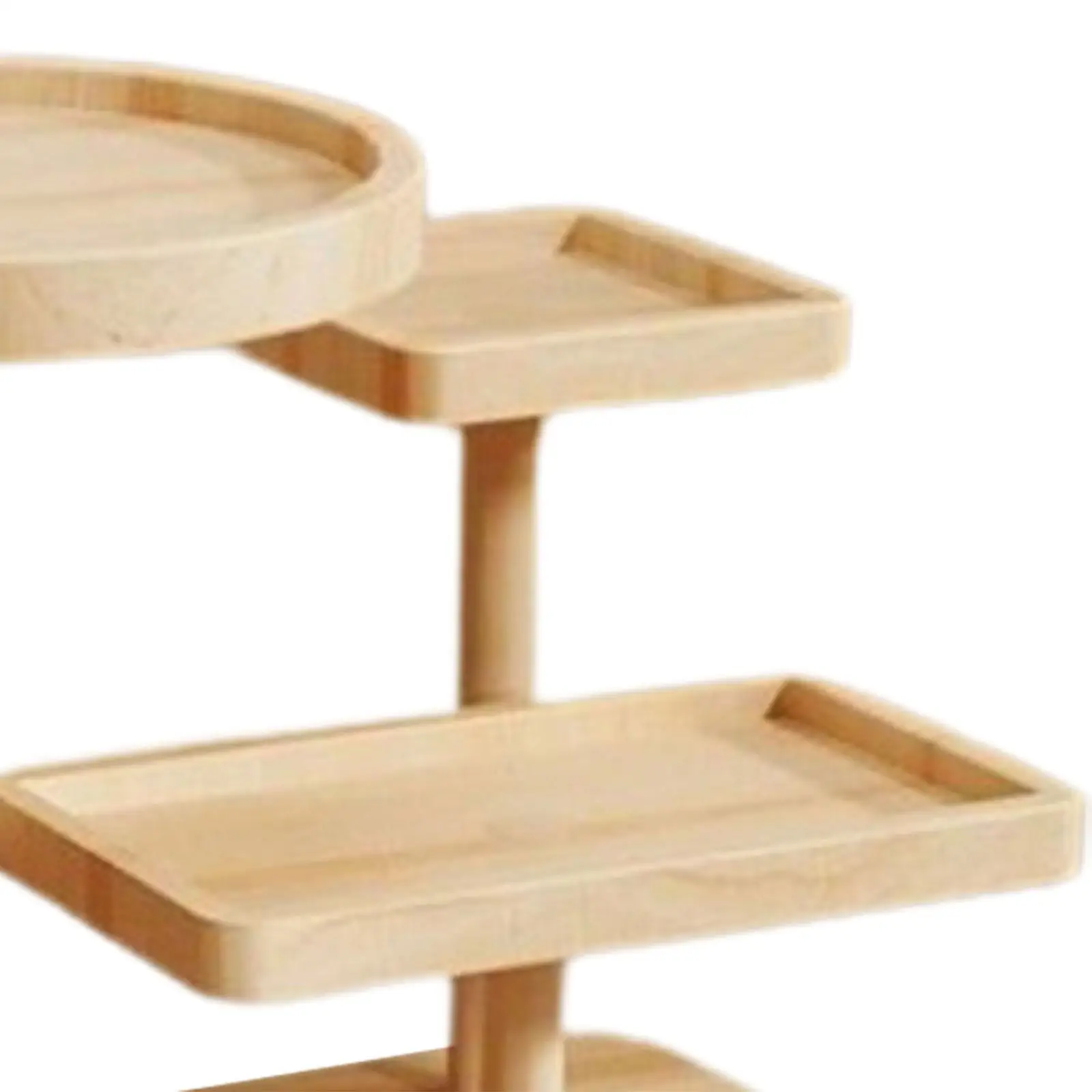 Holder Statue Dessert Collectibles Display Decor Wooden Multi Layer Display Rack for Desktop Livingroom Party Home Restaurant