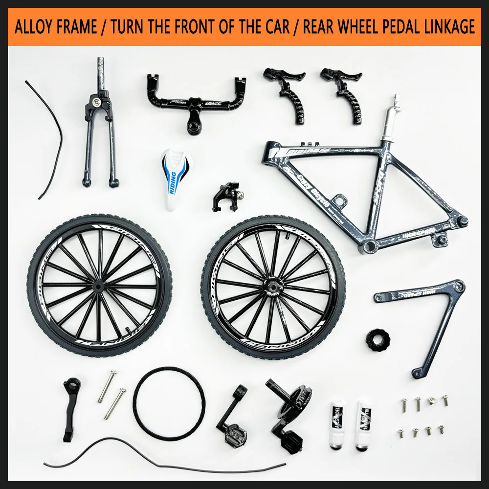 1:8 DIY Allloy bike toys finger bike toys Bicycle Model Diecast Finger Mountain Assembly Bikes Simulation Collection Gifts Toys for boys