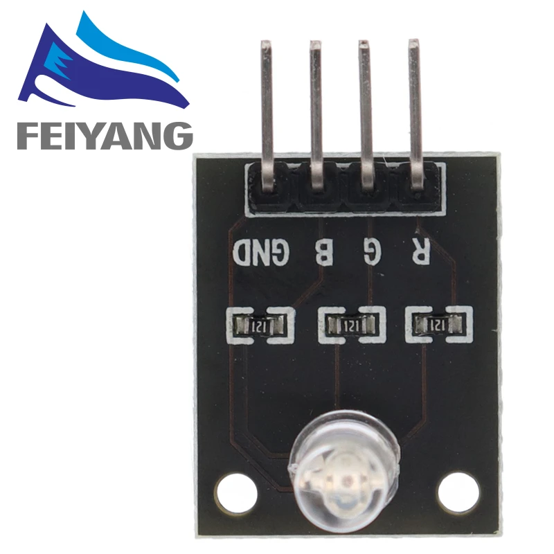 SAMIROB Smart Electronics FZ0455 4-poliges KY-016 Drei Farben 3-Farben-RGB-LED-Sensormodul für Arduino DIY Starter Kit KY016 – Detail 5
