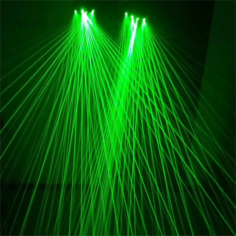 

New Design Cool Rechargeable LED Laser Gloves Glasses Dress Up Robot Suit Glowing Nightclub Bar Party Dance Props Costumes