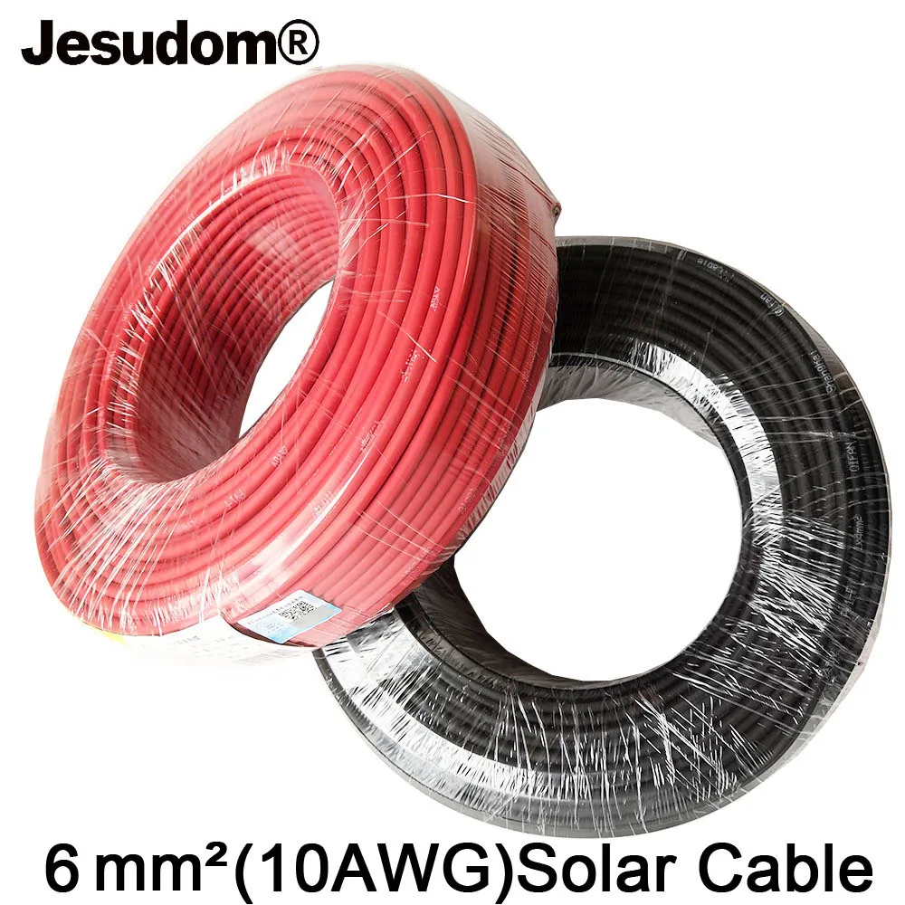 Solar cable 10mm2, 1500V, black, 100m