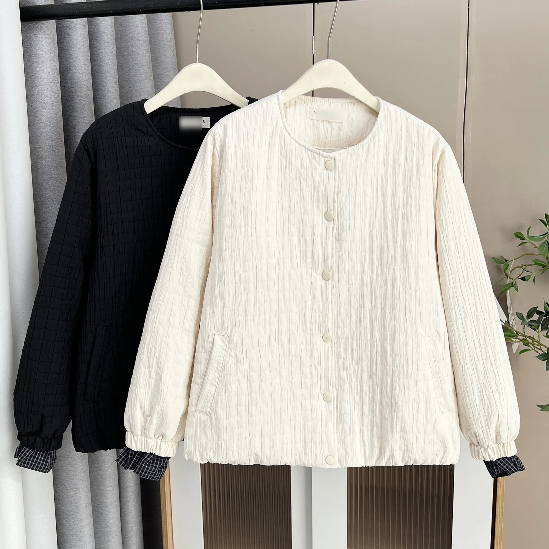 XXXXL Fashion Plus Size Women's Parkas Casual Autumn And Winter Korean Style Keep Warm Padded Jackets 9687