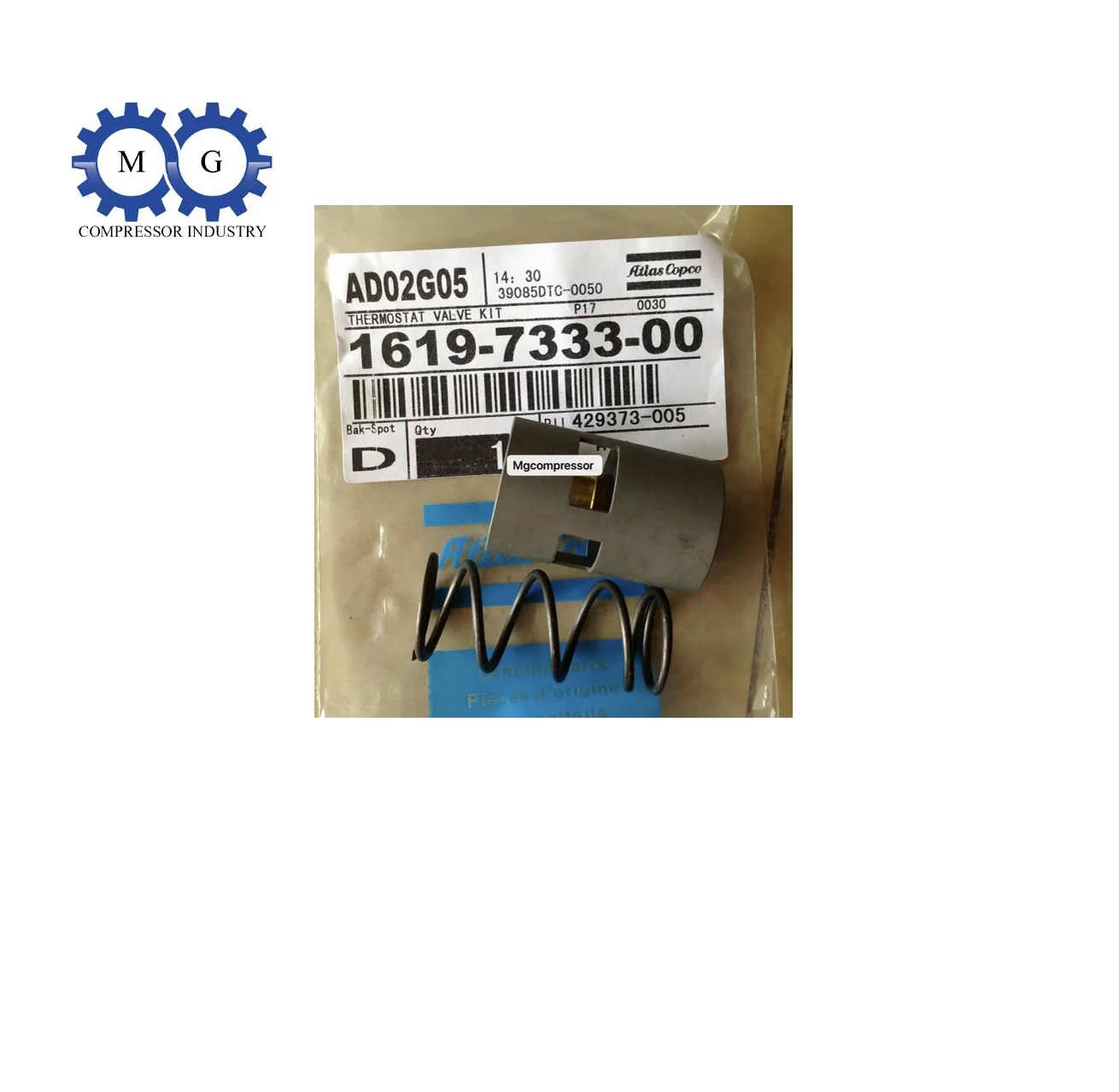 1619733300 Kit Valvola Termostato Parte Di Ricambio Nucleo Per Compressori D'Aria A Vite Atlas Copco Ga22