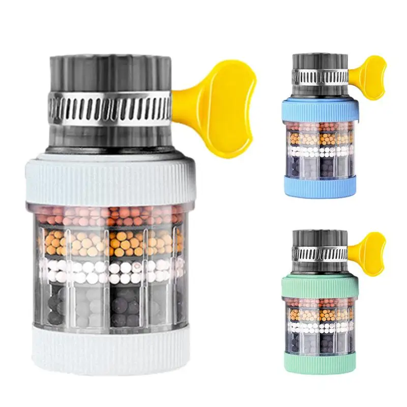 

Water Filter for Sink Kitchen Faucet Water Sink Filter Anti Splash Purifier 6 layer carbon filter round faucets Health Supplies
