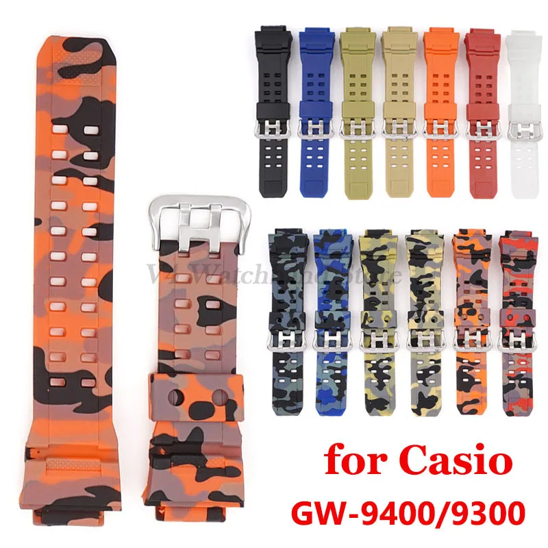 Bracciale Per Casio Gw9400/Gw-9300 Cinturino Di Ricambio In Gomma Resina Cinturino Cinturino Impermeabile Cinturini Accessori Uomo