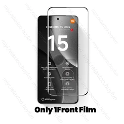 8-in-1 9D Tempered Glass Case with Curved Screen and Camera Protection for Xiaomi 15 Ultra (Only 1Front Glass)