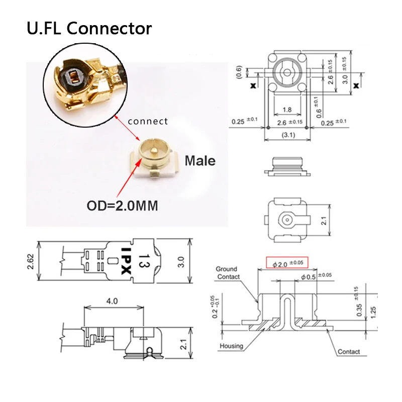 10PCS 4G LTE 3G GSM 옴니 와이파이 내부 안테나 698-2700MHz 7dBi 유연한 패치 안테나 U.fl SMA FPC PCB 도매용