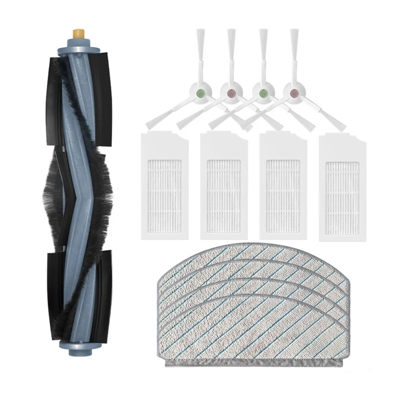 B06B-Replacement For ECOVACS DEEBOT T10 PLUS Robot Vacuum Cleaner Spare Parts Accessories Main Brush Side Brush Mop Rag