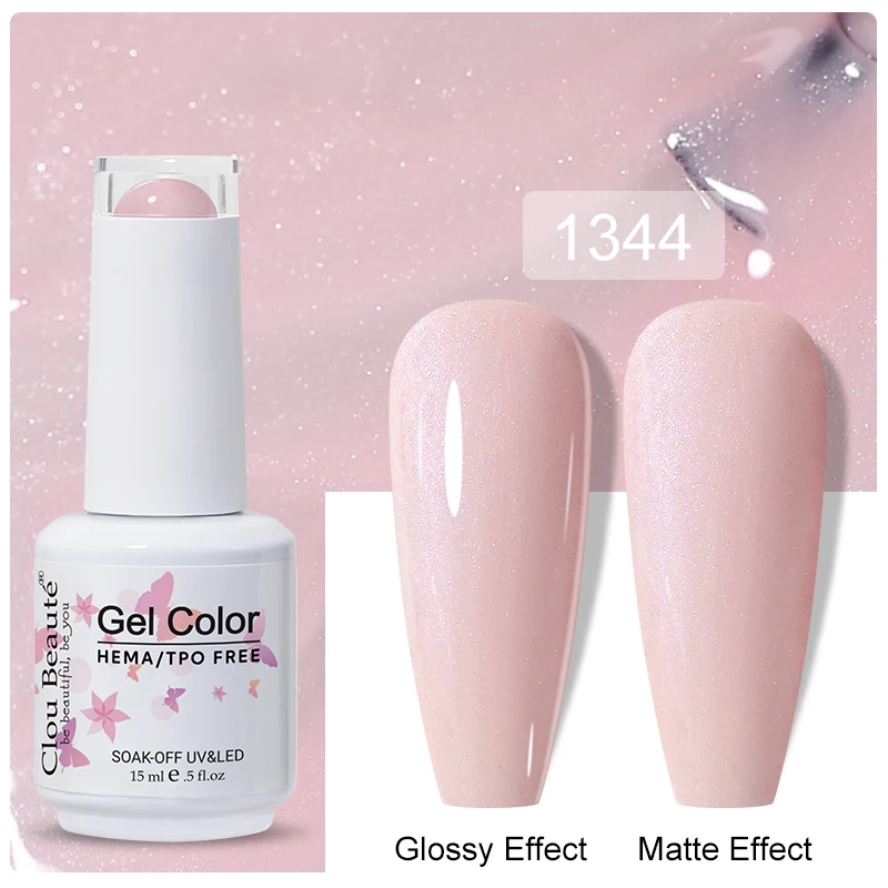 Clou Beaute 15ml Black Red Semi-Permanent Gel Nail Polish
