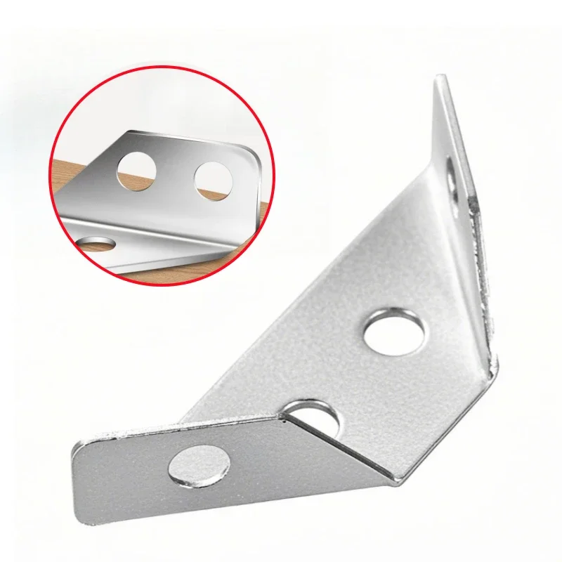 Silver corner bracket mini furniture reinforcement hardware accessories multifunctional corner connectors furniture fasteners