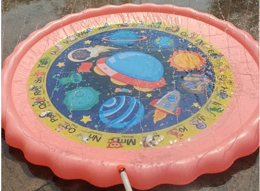 2024 NEW Inflatable Spray Water Cushion Summer Kids Play Water Mat Lawn Games Pad Sprinkler Play Toys Outdoor Tub Swimming Pool 6