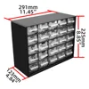 25 Multi-grid Drawer Parts Box Wall-mounted Screw Classification Component Box Tool Case electronic components Storage ToolBox 1
