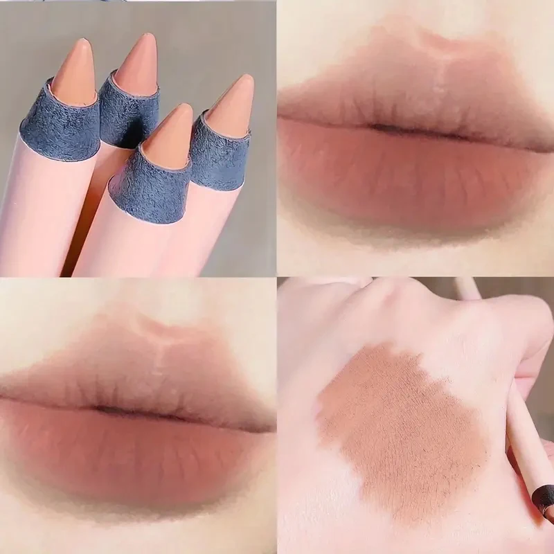 

Матовая подводка для губ, водостойкая антипригарная подставка для губ в форме крючка, супер натуральный матовый цвет, стойкий артефакт для увеличения губ