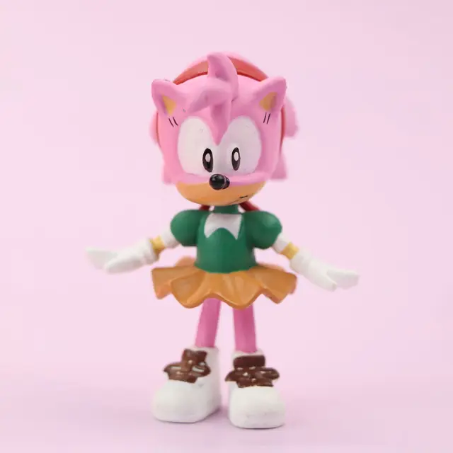 Sonic figura caudas amy rosa ação figurinhas filme jogo ação